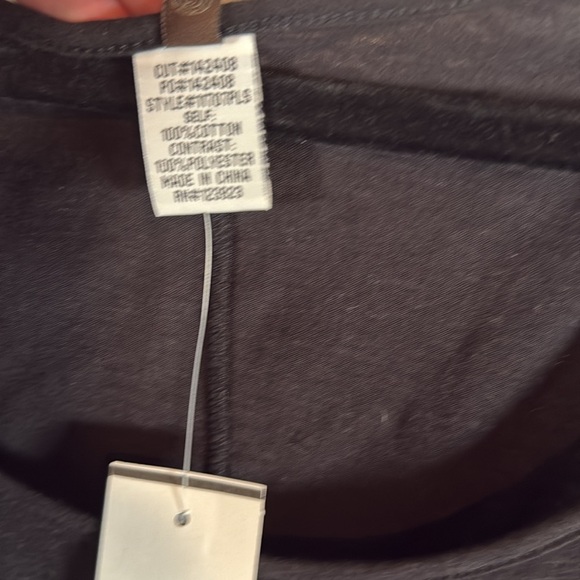 XCVI Black Sheer Back Long Line Flowy Tank Size 1X NWT Lagenlook - Picture 3 of 7